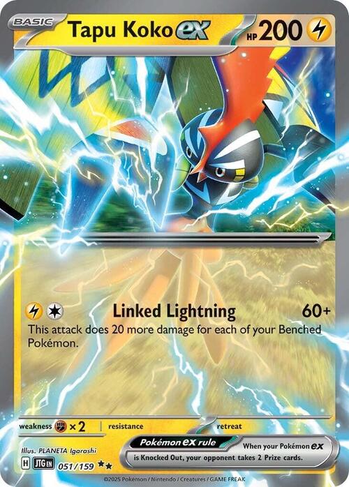 Auction card for Tapu Koko ex