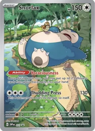 Auction card for Snorlax