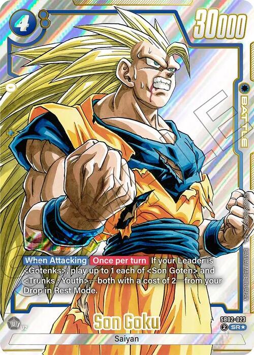 Auction card for Son Goku