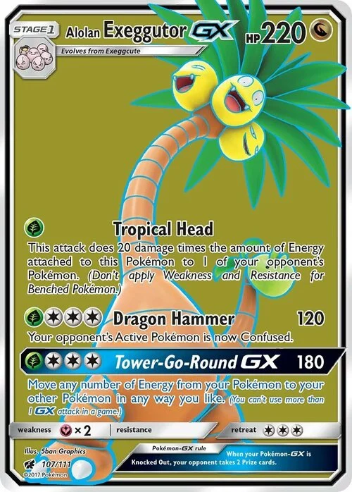 Alolan exeggutor GX