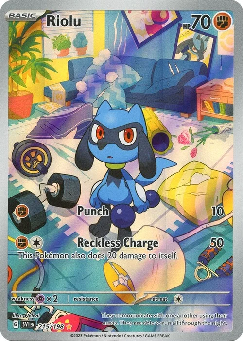 Auction card for Riolu