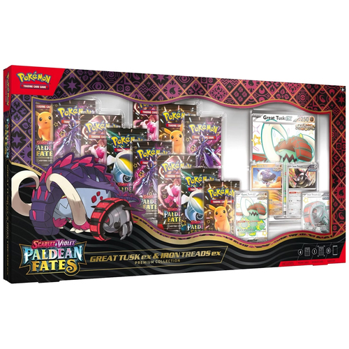 Paldean Fates: Great Tusk ex & Iron Treads ex Premium Collection