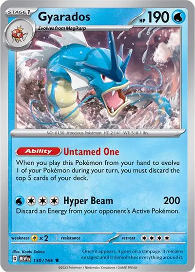 Auction card for Gyarados