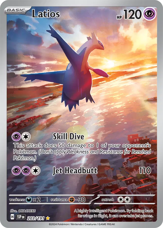 Auction card for Latios