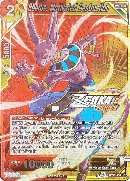 Beerus, Motivated Destruction