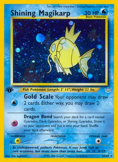 Auction card for Shining Magikarp