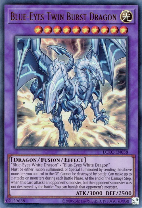 Blue-Eyes Twin Burst Dragon