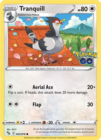 Auction card for Tranquill
