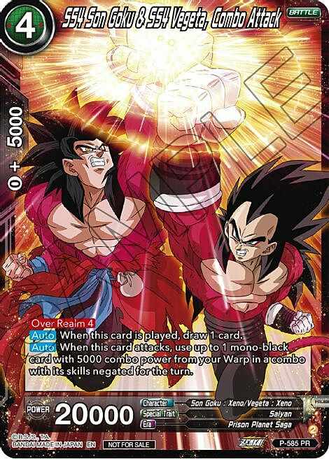 SS4 Son Goku & SS4 Vegeta, Combo Attack