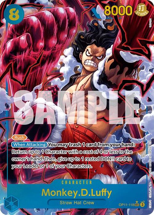 Auction card for Monkey.D.Luffy