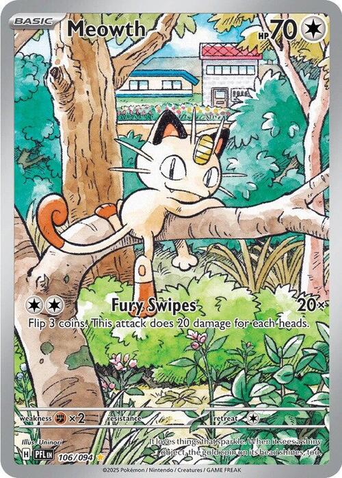 Auction card for Meowth