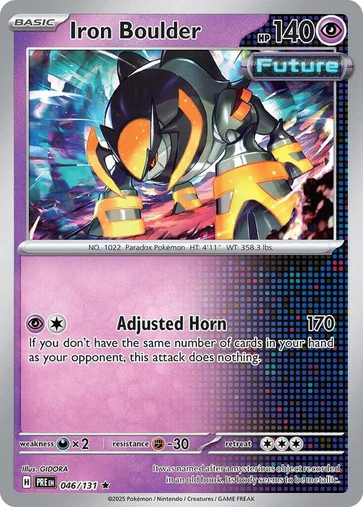 Auction card for Iron Boulder
