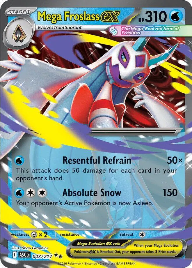 Auction card for Mega Froslass ex
