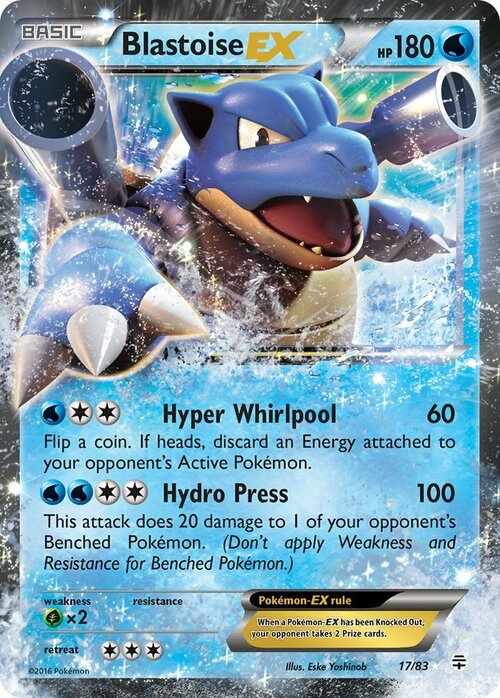Auction card for Blastoise EX