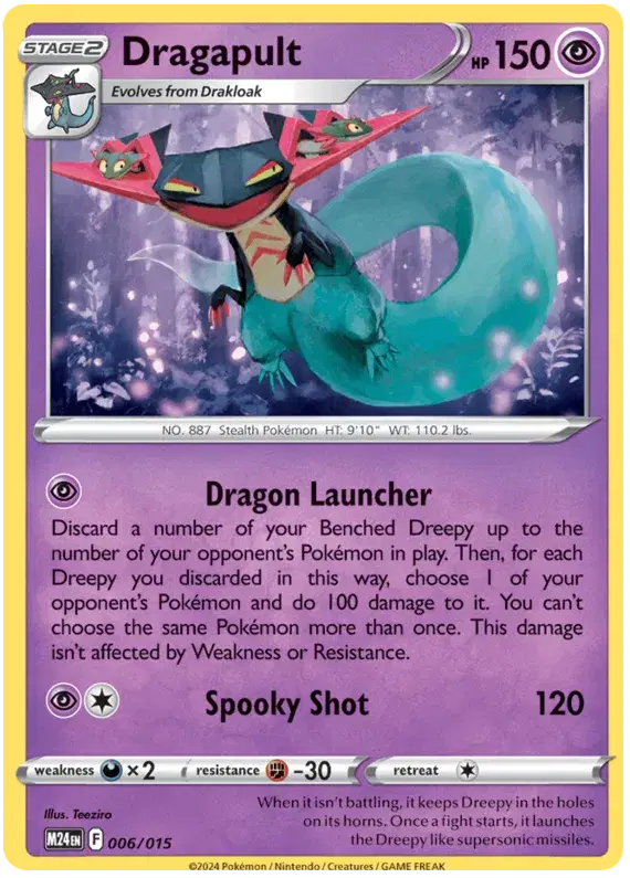 Auction card for Dragapult