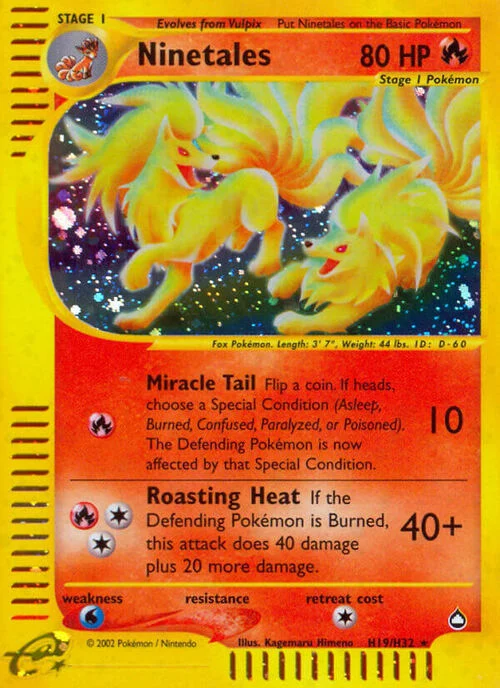 Auction card for Ninetales