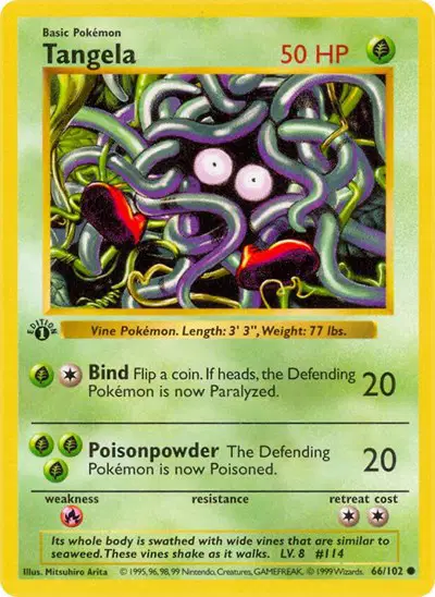 Auction card for Tangela