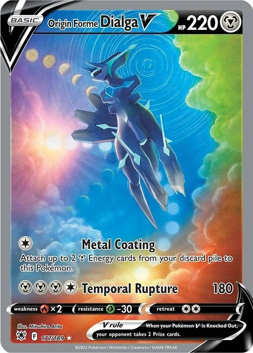Auction card for Origin Forme Dialga V
