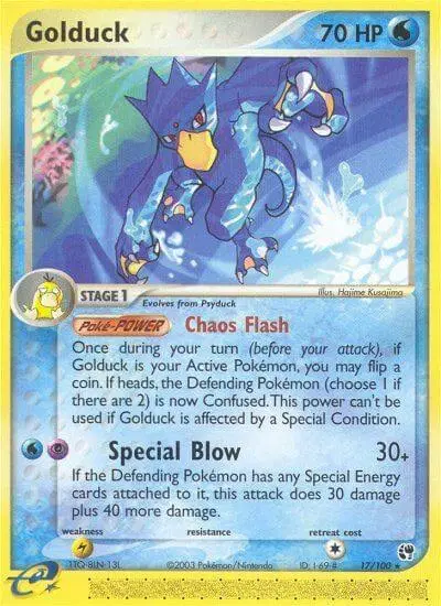 Auction card for Golduck
