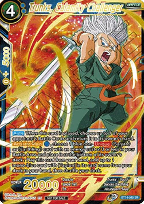 Trunks, Calamity Challenger