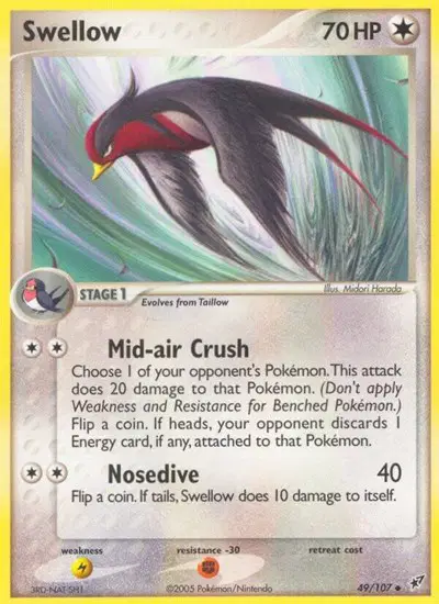Auction card for Swellow