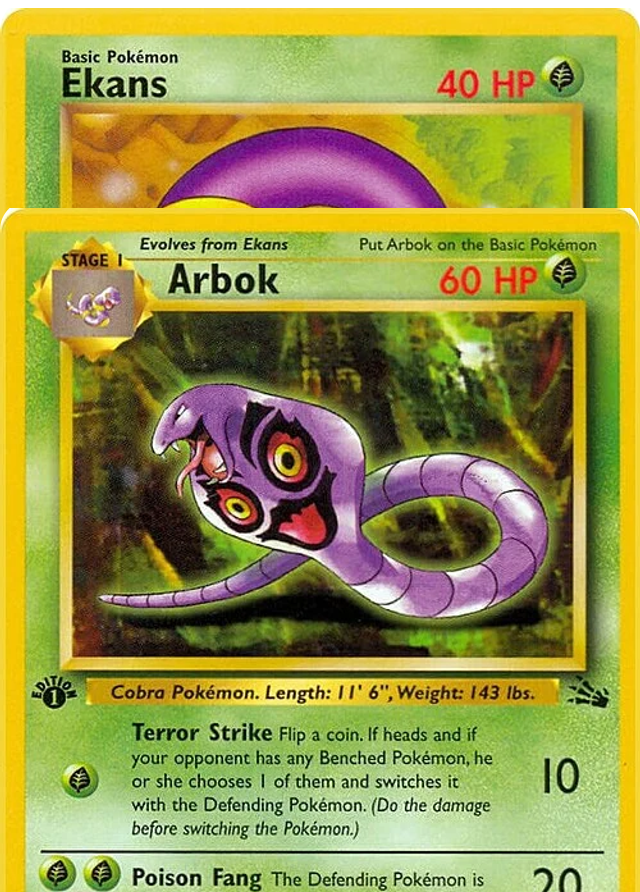 Auction card for Bundle - Ekans - Arbok