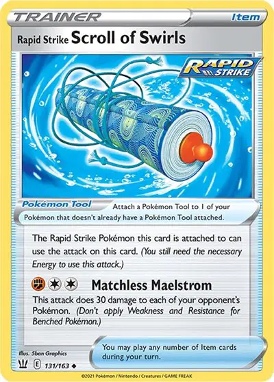 Auction card for Rapid Strike Scroll of Swirls