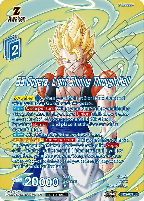 SS Gogeta, Light Shining Through Hell