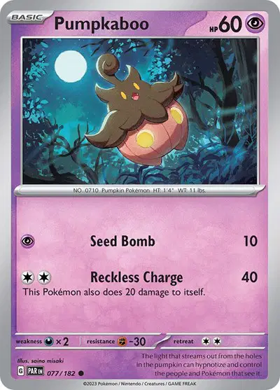Auction card for Pumpkaboo