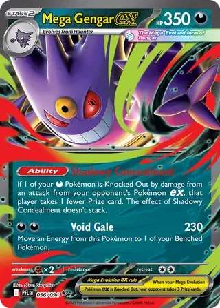 Auction card for Mega Gengar ex