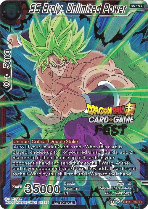 SS Broly, Unlimited Power