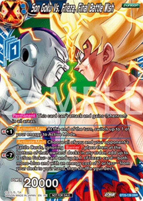 Son Goku Vs. Frieza, Final Battle Wish