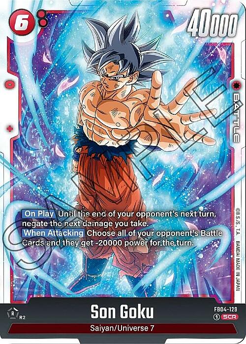 Auction card for Son Goku