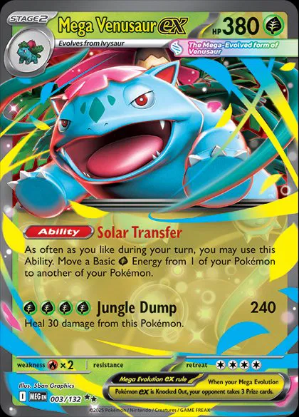Auction card for Mega Venusaur ex