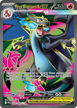 Auction card for Mega Charizard X ex