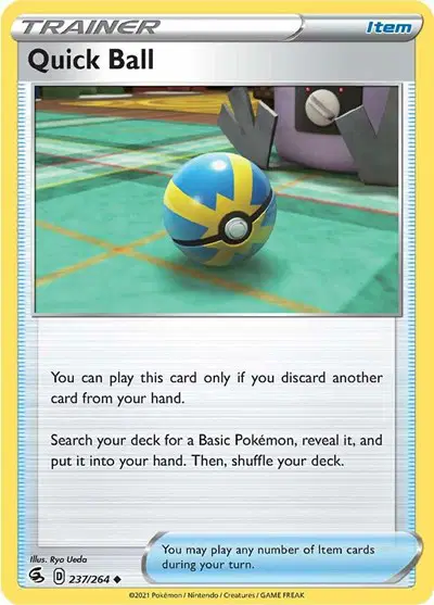 Auction card for Quick Ball