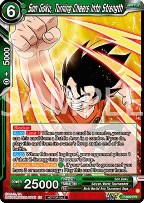Son Goku, Turning Cheers Into Strength
