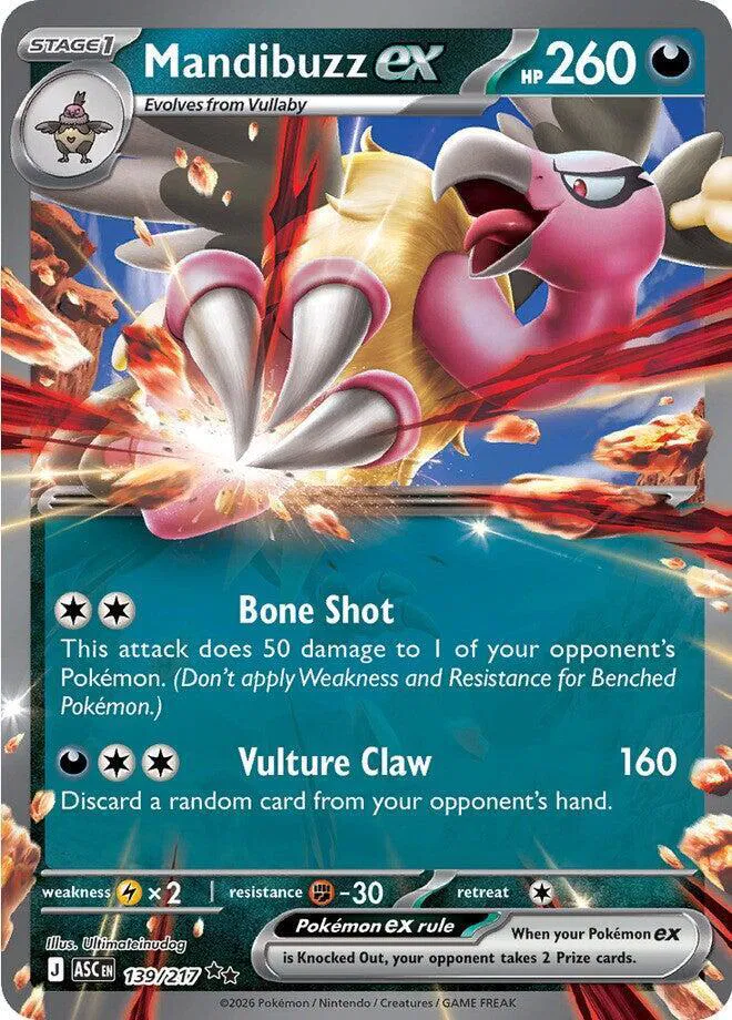 Auction card for Mandibuzz ex