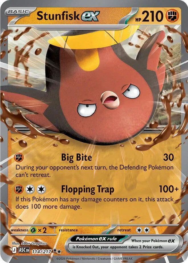 Auction card for Stunfisk ex