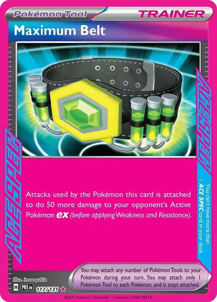 Auction card for Maximum Belt