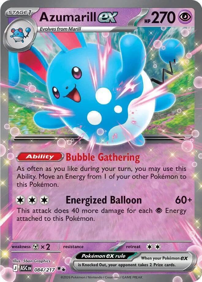 Auction card for Azumarill ex
