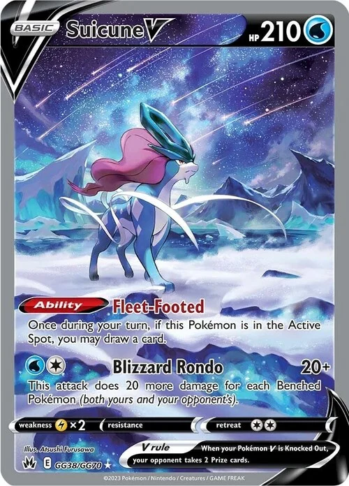 Auction card for Suicune V