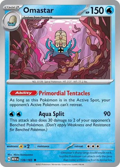 Auction card for Omastar