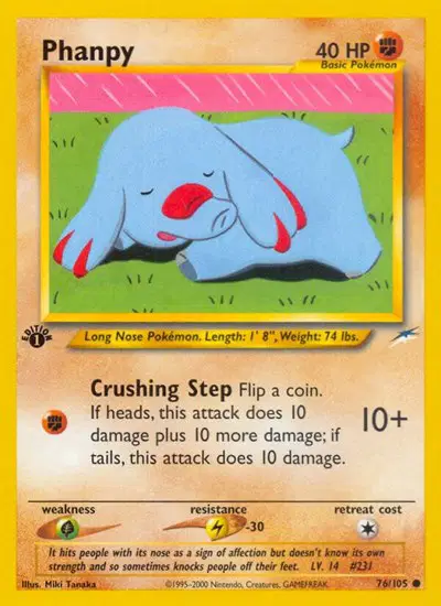 Auction card for Phanpy