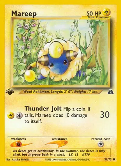 Auction card for Mareep