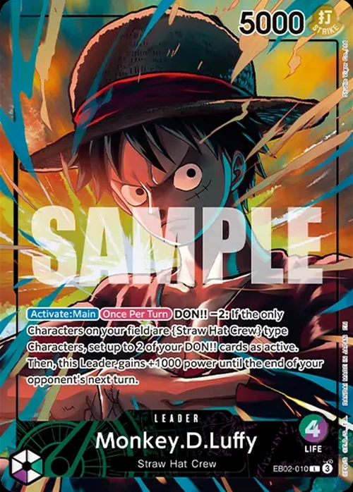 Auction card for Monkey.D.Luffy