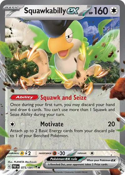 Auction card for Squawkabilly ex