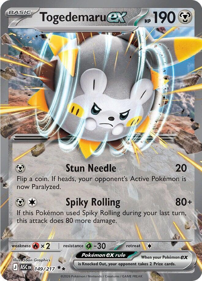 Auction card for Togedemaru ex