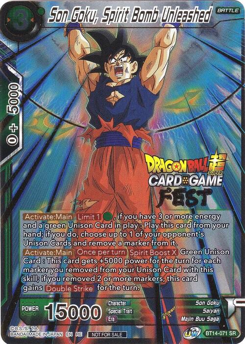 Son Goku, Spirit Bomb Unleashed