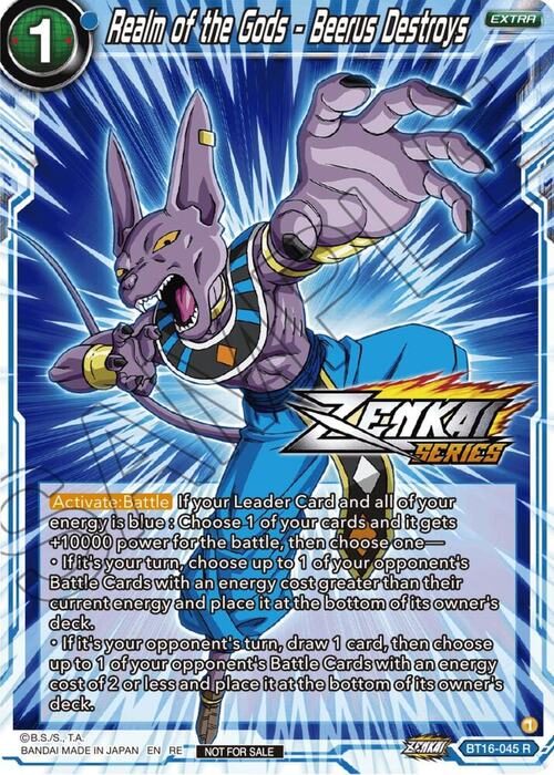 Realm of the Gods - Beerus Destroys